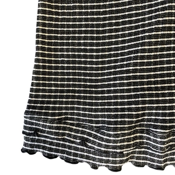 TOPSHOP | Striped Black & White Dress Strapless Women’s Size 8 - Picture 3 of 3